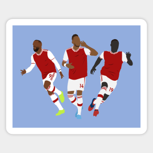 Lacazette Aubameyang Pepe Sticker